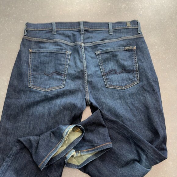 7 For All Mankind “Carsen” Jeans – Dark Wash – Size 38 - Picture 4 of 16